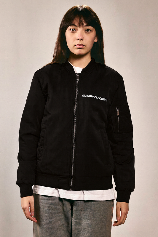 Unisex Bomberjacke "NOT FOR PROFIT." black