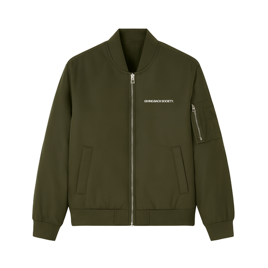 Unisex Bomberjacke "NOT FOR PROFIT." khaki