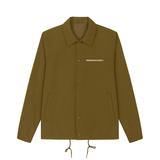 Unisex Coachjacke "NOT FOR PROFIT." khaki