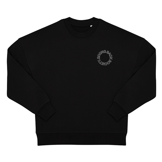 Unisex Crewneck "Giving Back Society." black
